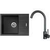 Set Sinks G24426 (dřez Perfecto 650 Pureblack 26 + baterie Arco Černá matná) Set Sinks G24426 (dřez Perfecto 650 Pureblack 26 + baterie Arco Černá matná)