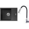 Set Sinks G24726 (dřez Perfecto 650 Pureblack 26 + baterie Elasta S Nerez/Černá) Set Sinks G24726 (dřez Perfecto 650 Pureblack 26 + baterie Elasta S Nerez/Černá)