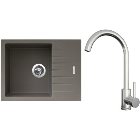Set Sinks G24654 (dřez Perfecto 650 Truffle 54 + baterie Arco Celonerezová) Set Sinks G24654 (dřez Perfecto 650 Truffle 54 + baterie Arco Celonerezová)