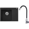 Set Sinks G20474 (dřez Rim 650 L Metalblack 74 levý + baterie Elasta Nerez/Černá) Set Sinks G20474 (dřez Rim 650 L Metalblack 74 levý + baterie Elasta Nerez/Černá)