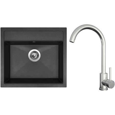 Set Sinks G24030 (dřez Solo 560 Granblack 30 + baterie Arco Celonerezová) Set Sinks G24030 (dřez Solo 560 Granblack 30 + baterie Arco Celonerezová)