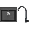 Set Sinks G23674 (dřez Solo 560 Metalblack 74 + baterie Arco Černá matná) Set Sinks G23674 (dřez Solo 560 Metalblack 74 + baterie Arco Černá matná)