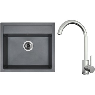 Set Sinks G24072 (dřez Solo 560 Titanium 72 + baterie Arco Celonerezová)