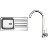 Set Sinks N150 (dřez Star 1000 XXL V 0,7mm, matný + baterie Arco Celonerezová) Set Sinks N150 (dřez Star 1000 XXL V 0,7mm, matný + baterie Arco Celonerezová)