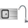 Set Sinks N133 (dřez Star 780 V 0,6 mm, matný + baterie Elasta Nerez/Šedá) Set Sinks N133 (dřez Star 780 V 0,6 mm, matný + baterie Elasta Nerez/Šedá)
