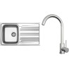 Set Sinks N144 (dřez Star 860 V 0,6mm, matný + baterie Arco Celonerezová) Set Sinks N144 (dřez Star 860 V 0,6mm, matný + baterie Arco Celonerezová)