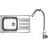Set Sinks N147 (dřez Star 860 XXL V 0,7mm, matný + baterie Elasta Nerez/Šedá) Set Sinks N147 (dřez Star 860 XXL V 0,7mm, matný + baterie Elasta Nerez/Šedá)