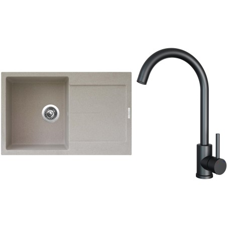 Set Sinks G25029 (dřez Ultima 790 Avena 29 + baterie Arco Černá matná) Set Sinks G25029 (dřez Ultima 790 Avena 29 + baterie Arco Černá matná)