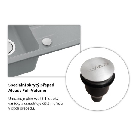 Kuchyňský dřez Alveus Intermezzo 130 Deep Black 90 Kuchyňský dřez Alveus Intermezzo 130 Deep Black 90