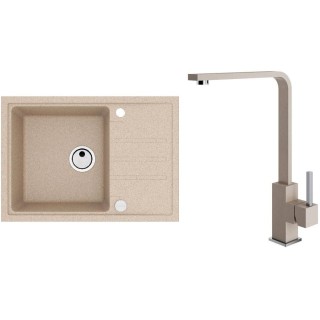 Set Alveus (dřez Intermezzo 40 Beige 55 + baterie Afra Beige 55)