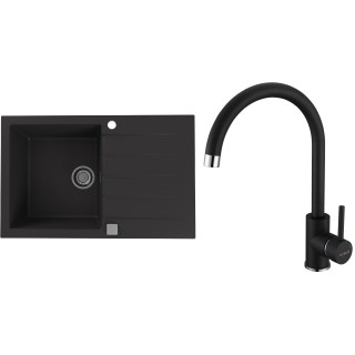 Set Alveus (dřez Cadit 20 Black 91 + baterie Roxa Black 91)