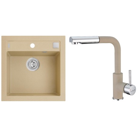 Set Alveus (dřez Formic 20 Beige 55 + baterie Siros Beige 55) Set Alveus (dřez Formic 20 Beige 55 + baterie Siros Beige 55)