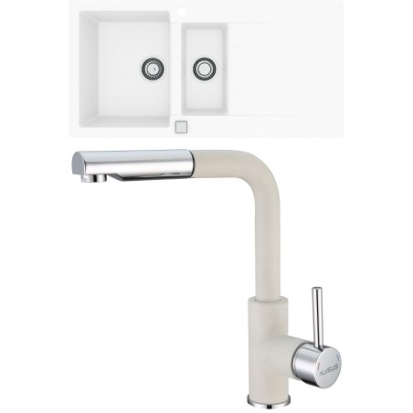 Set Alveus (dřez Cadit 80 White 11 + baterie Siros White 11) Set Alveus (dřez Cadit 80 White 11 + baterie Siros White 11)