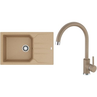 Set Alveus (dřez Record 40 Beige 55 + baterie Kati Beige 55)