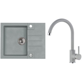 Set Alveus (dřez Rock 30 Beton 81 + baterie Roxa Beton 81)