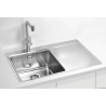 Kuchyňský dřez Alveus Pure 40 QC Satin, levý Kuchyňský dřez Alveus Pure 40 QC Satin, levý