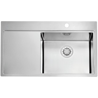 Kuchyňský dřez Alveus Pure 50 QC Satin, pravý