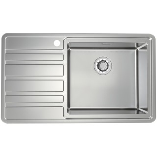 Kuchyňský dřez Alveus Rando 50 QC Satin, pravý, pro horní montáž