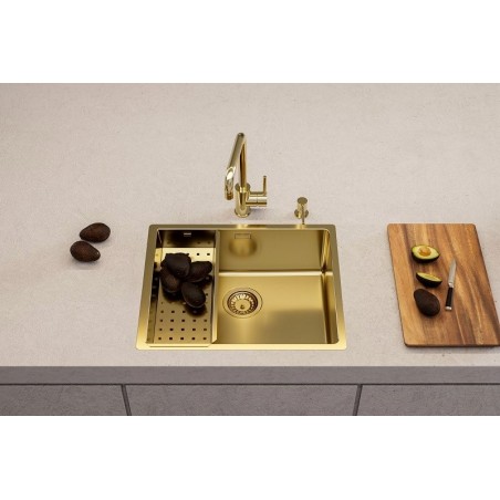Kuchyňský dřez Alveus Kombino 50 Monarch Gold, pro přesahovou nebo integrovanou montáž