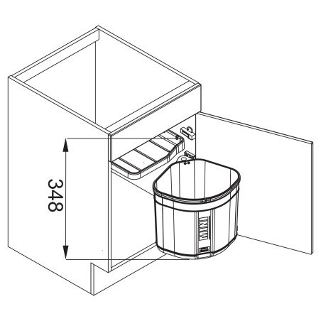 Odpadkový koš Franke Sorter Mini, 17,5 l Odpadkový koš Franke Sorter Mini, 17,5 l