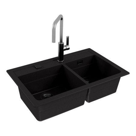 Kuchyňský dřez Alveus Atrox 50 Black Edition Deep Black A90