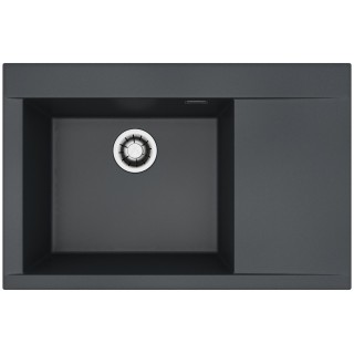 Kuchyňský dřez Alveus Pure-G 70 QC Deep Black A90, levý