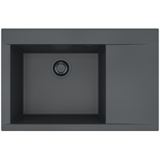 Kuchyňský dřez Alveus Pure-G 70 Black Edition Deep Black A90, levý