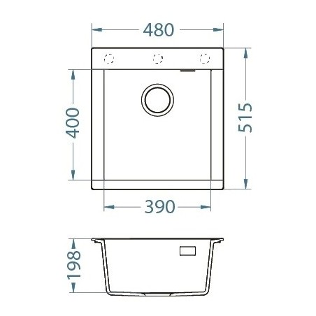 Kuchyňský dřez Alveus Pure-G 20 QC Stone A80