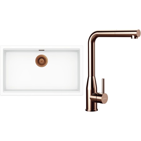 Set Schock S33-19 (dřez Kiruna N-100XL Day + baterie Keto.120 Copper brushed)