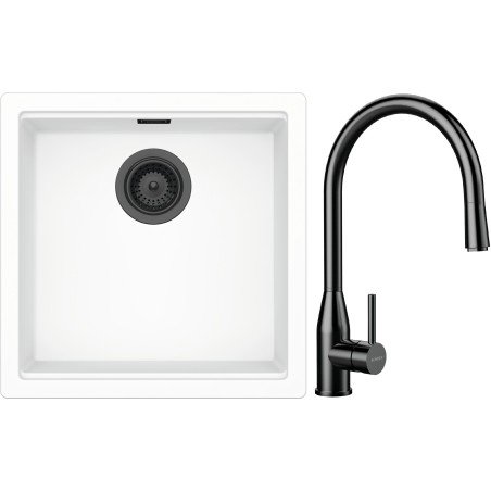 Set Schock S31-10 (dřez Kiruna N-100 Day + baterie Kavus.120 Gunmetal brushed)