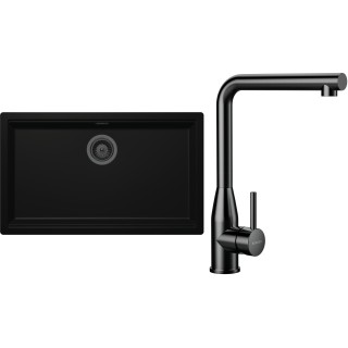 Set Schock S33-15 (dřez Kiruna N-100XL Night + baterie Keto Gunmetal brushed + komponenty...