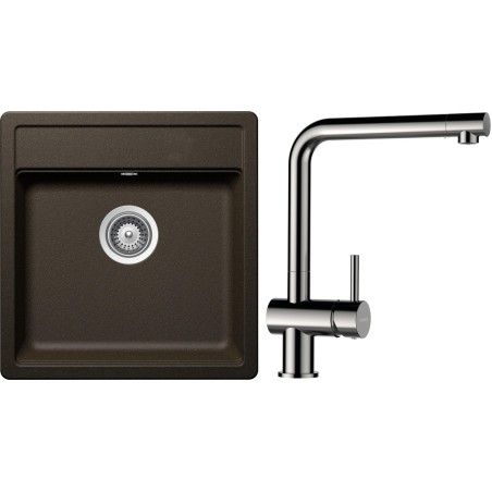 Set Schock S10-3 (dřez Mono N-100S Bronze + baterie Epos Nerezový vzhled)