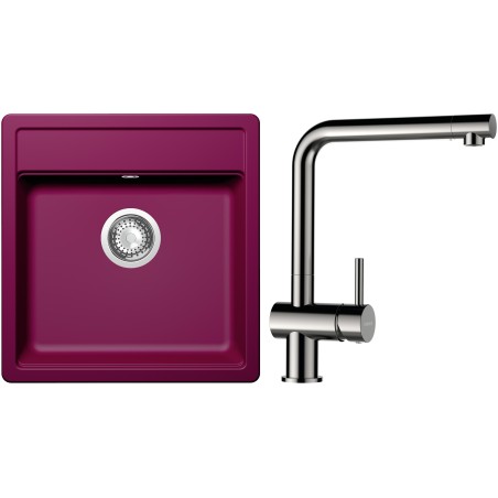 Set Schock S10-3 (dřez Mono N-100S Berry + baterie Epos Nerezový vzhled)