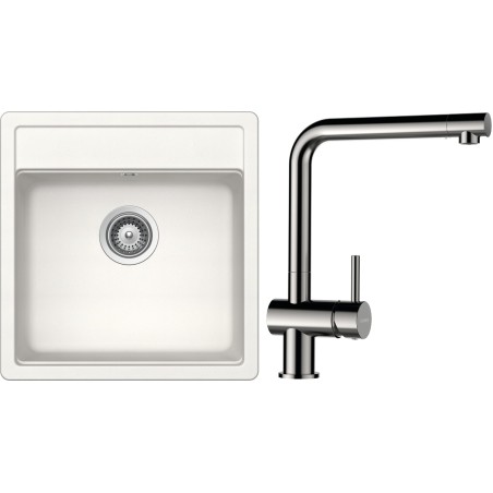 Set Schock S10-3 (dřez Mono N-100S Polaris + baterie Epos Nerezový vzhled)