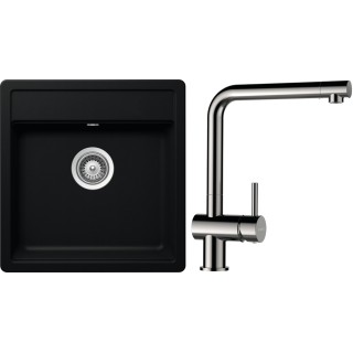 Set Schock S10-3 (dřez Mono N-100S Puro + baterie Epos Nerezový vzhled)