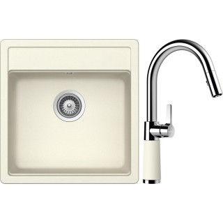 Set Schock S10-7 (dřez Mono N-100S Magnolia + baterie SC-520.120 Magnolia)