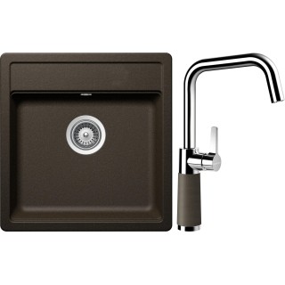 Set Schock S10-8 (dřez Mono N-100S Bronze + baterie SC-530 Bronze)