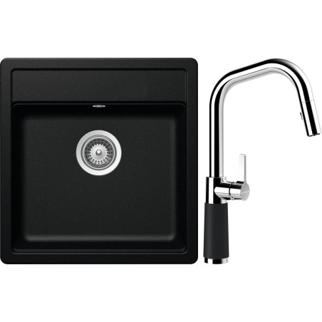 Set Schock S10-9 (dřez Mono N-100S Magma + baterie SC-530.120 Magma)