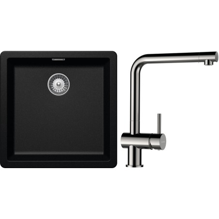 Set Schock S11-3 (dřez Greenwich N-100 Magma + baterie Epos Nerezový vzhled)