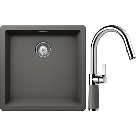 Set Schock S11-7 (dřez Greenwich N-100 Silverstone + baterie SC-520.120 Silverstone)