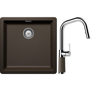 Set Schock S11-9 (dřez Greenwich N-100 Bronze + baterie SC-530.120 Bronze)