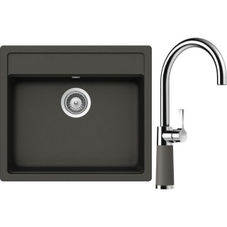 Set Schock S24-8 (dřez Nemo N-100 Asphalt + baterie SC-520 Asphalt)