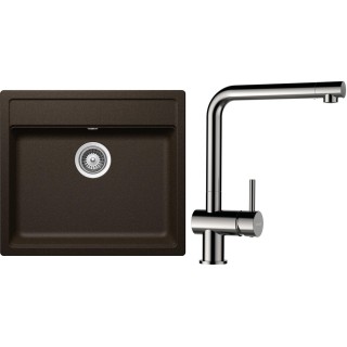 Set Schock S9-3 (dřez Mono N-100 Bronze + baterie Epos Nerezový vzhled)