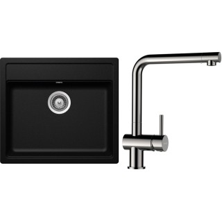 Set Schock S9-3 (dřez Mono N-100 Magma + baterie Epos Nerezový vzhled)