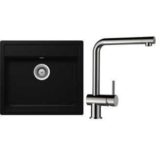 Set Schock S9-3 (dřez Mono N-100 Puro + baterie Epos Nerezový vzhled)