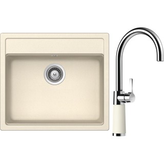 Set Schock S9-6 (dřez Mono N-100 Magnolia + baterie SC-520 Magnolia)