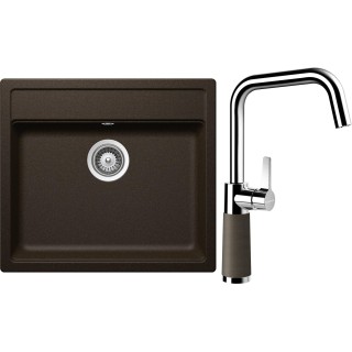 Set Schock S9-8 (dřez Mono N-100 Bronze + baterie SC-530 Bronze)