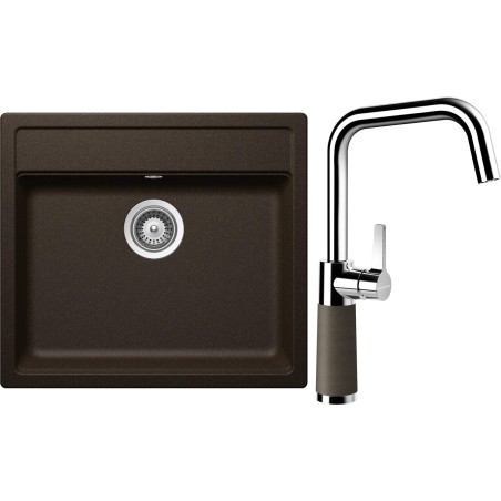 Set Schock S9-8 (dřez Mono N-100 Bronze + baterie SC-530 Bronze)