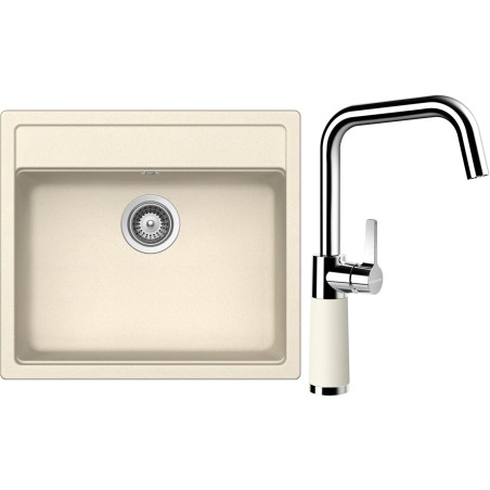 Set Schock S9-8 (dřez Mono N-100 Magnolia + baterie SC-530 Magnolia)