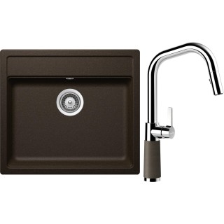 Set Schock S9-9 (dřez Mono N-100 Bronze + baterie SC-530.120 Bronze)